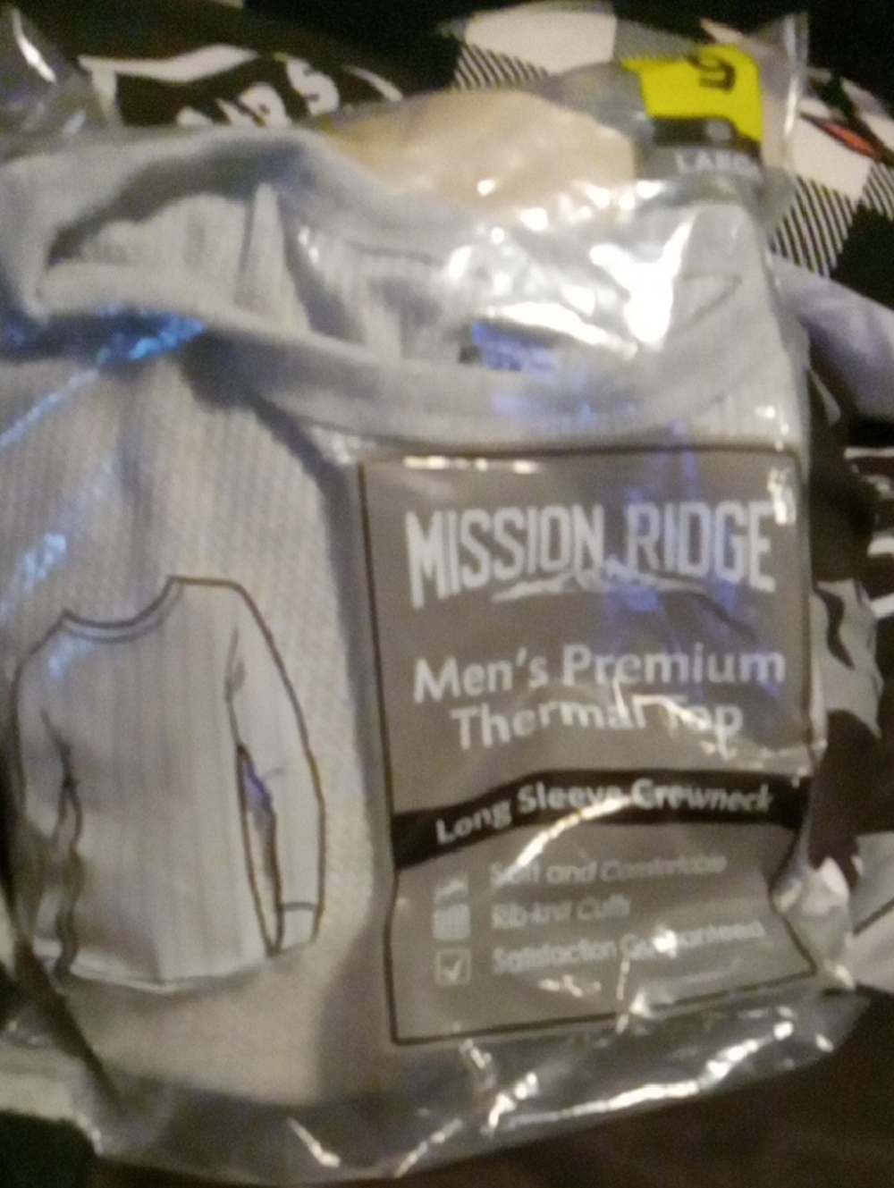 Mission Ridge Men's Premium Long Sleeve Thermal Tee - Light Gray